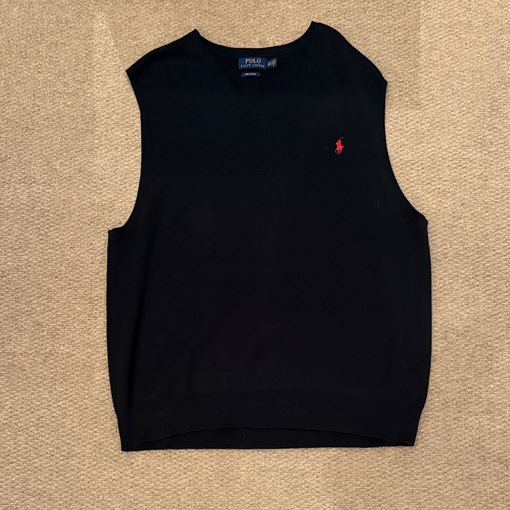 Polo by Ralph Lauren Black Sleeveless Shirt